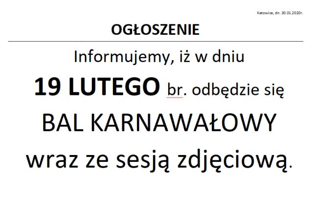 0gloszenie bal