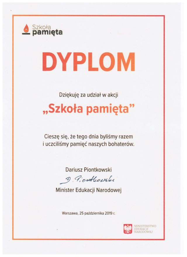 dyplom szkola pamieta